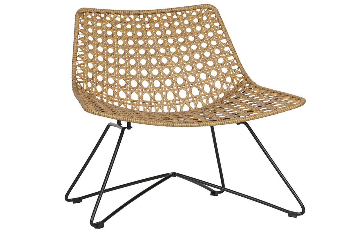 Fauteuil design en rotin synth�tique int�rieur / ext�rieur SUNSET