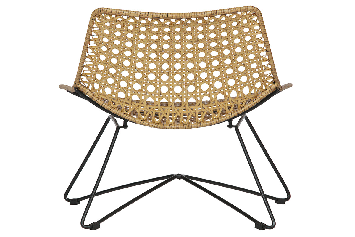 Fauteuil design en rotin synth�tique int�rieur / ext�rieur SUNSET