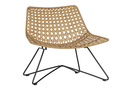 Fauteuil design en rotin synth&eacute;tique int&eacute;rieur / ext&eacute;rieur SUNSET