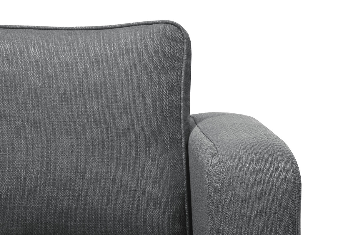 Fauteuil design gris clair HARRY