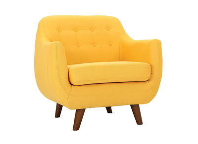 Fauteuil design jaune YNOK