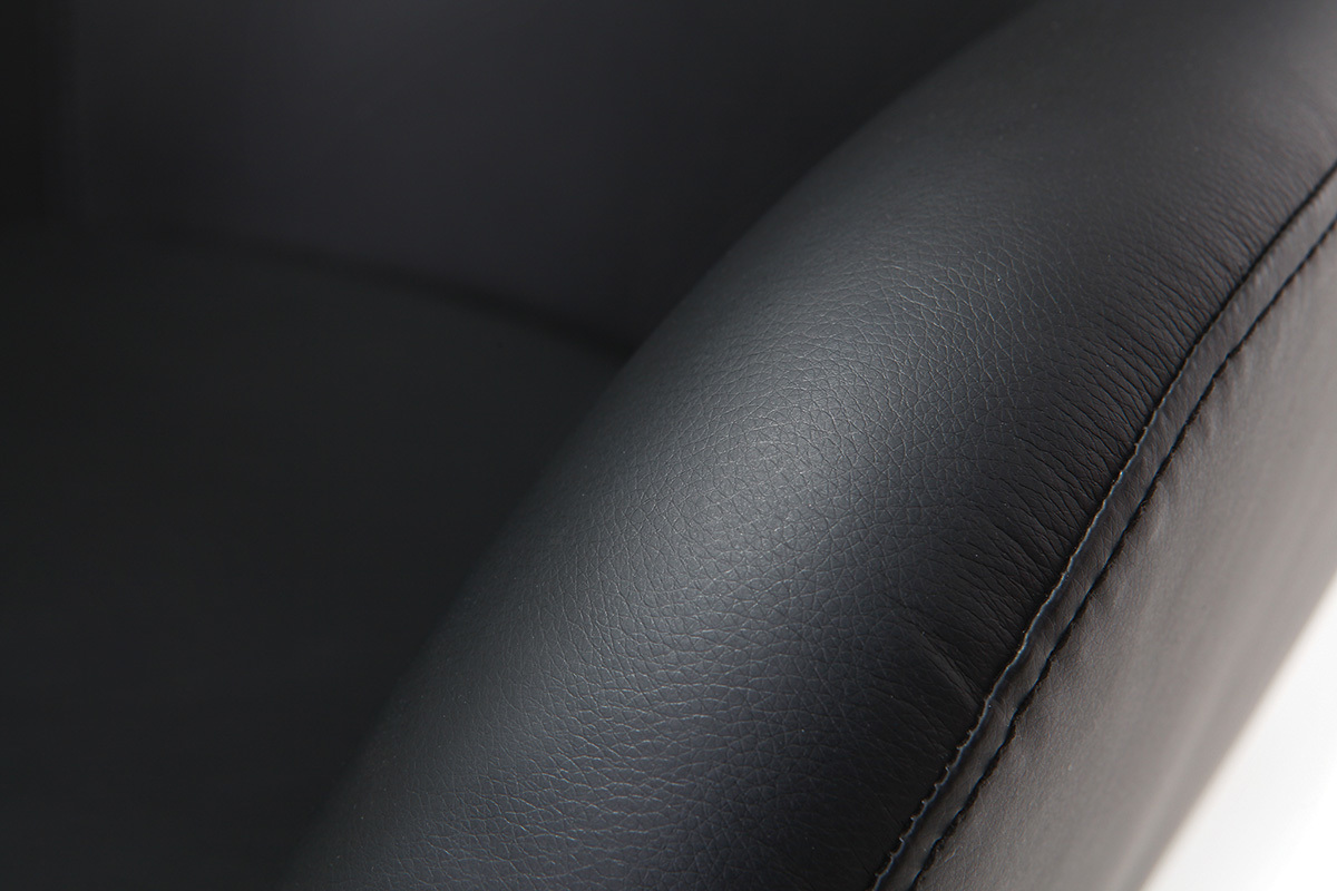 Fauteuil design pivotant noir HAVEN