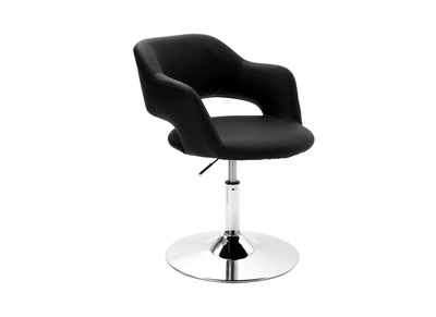 Fauteuil design pivotant noir JESSY