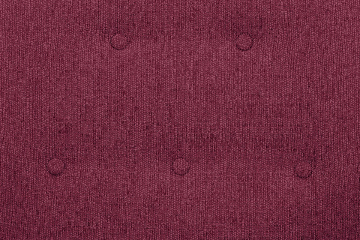 Fauteuil design tissu prune pieds bois clair OLAF