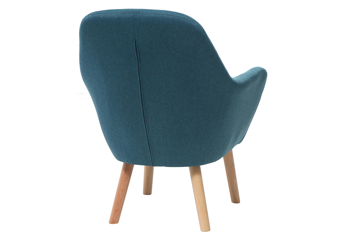 Fauteuil enfant design bleu canard BABY MIRA