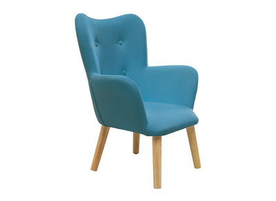 Fauteuil enfant design bleu p&eacute;trole BABY BRISTOL