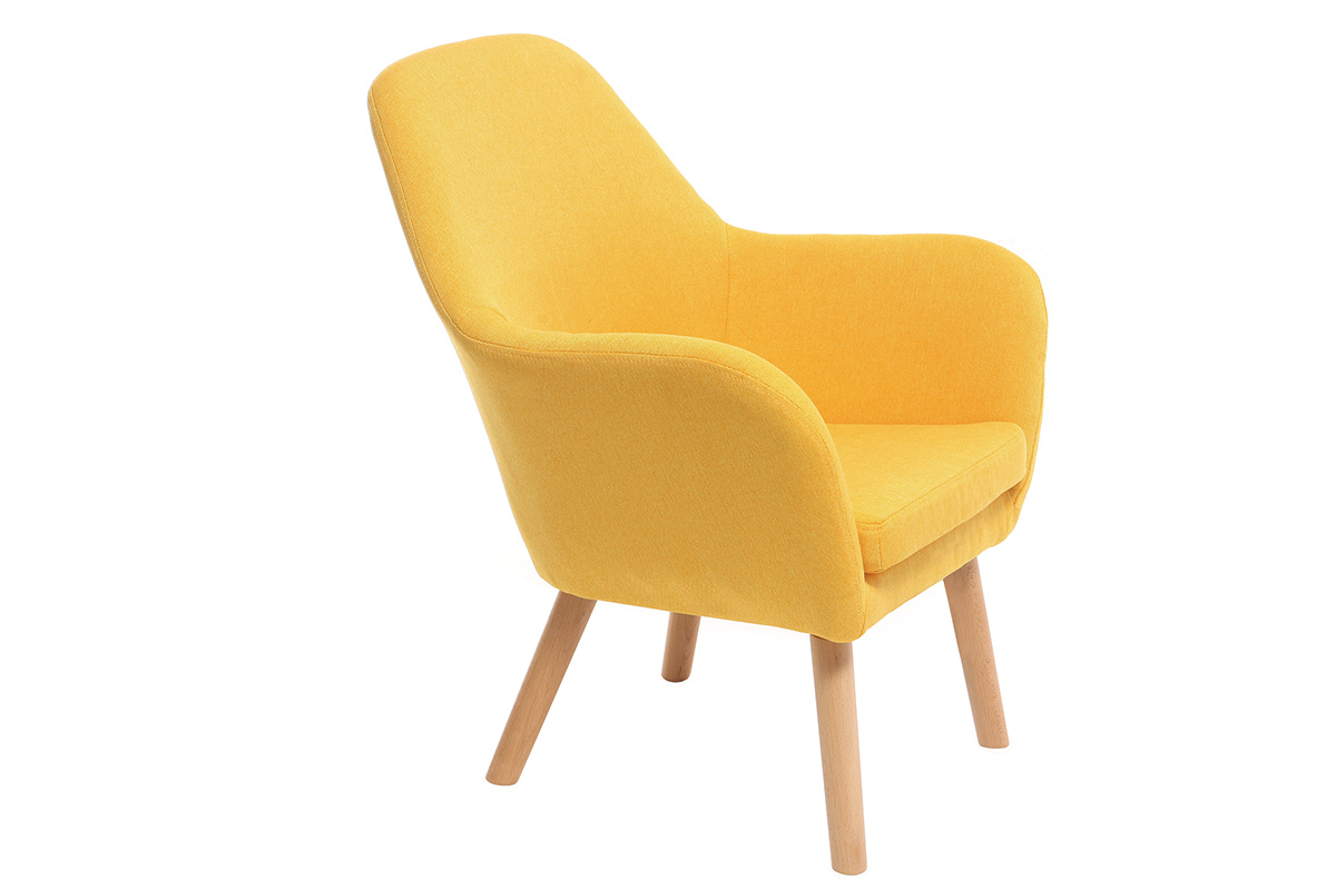 Fauteuil enfant design jaune BABY MIRA