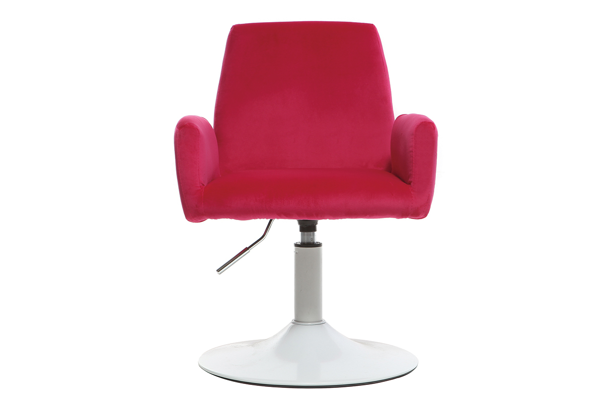 Fauteuil enfant design pivotant rose SOLLY