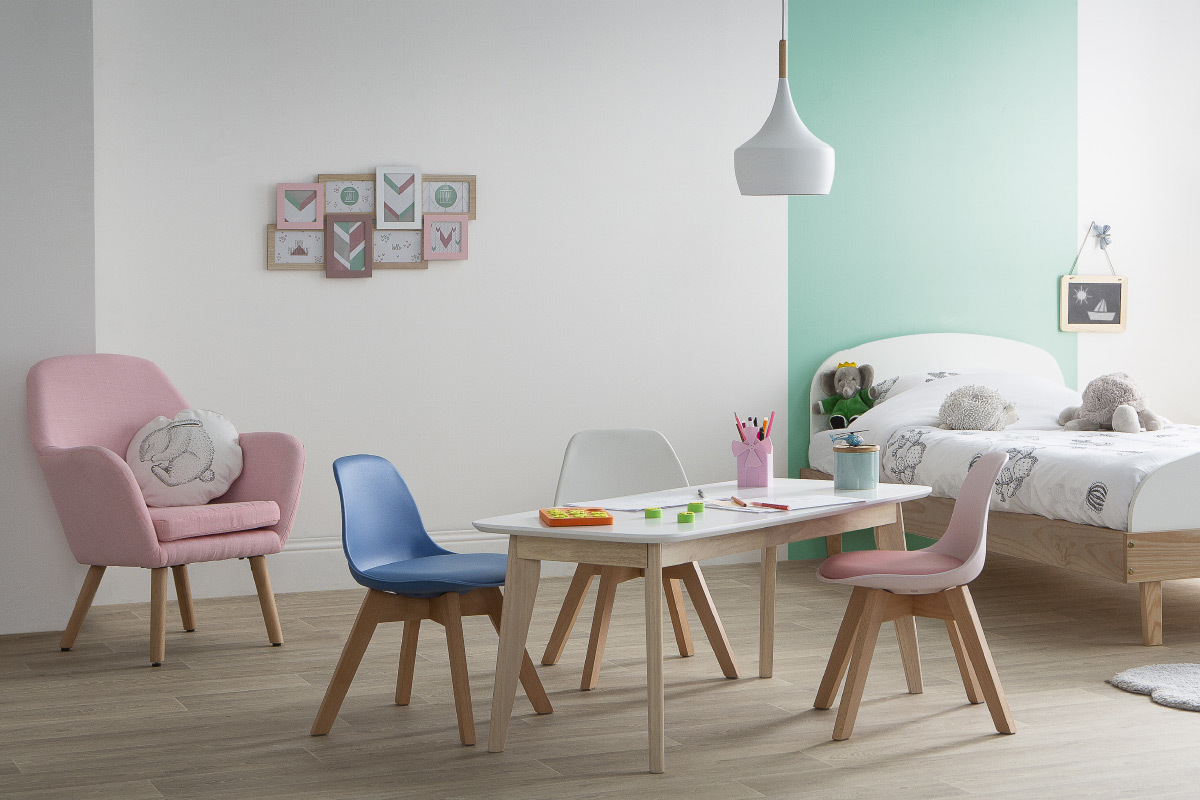 Fauteuil enfant design rose BABY MIRA