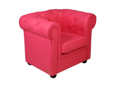 Fauteuil enfant framboise  -  BABY CHESTERFIELD