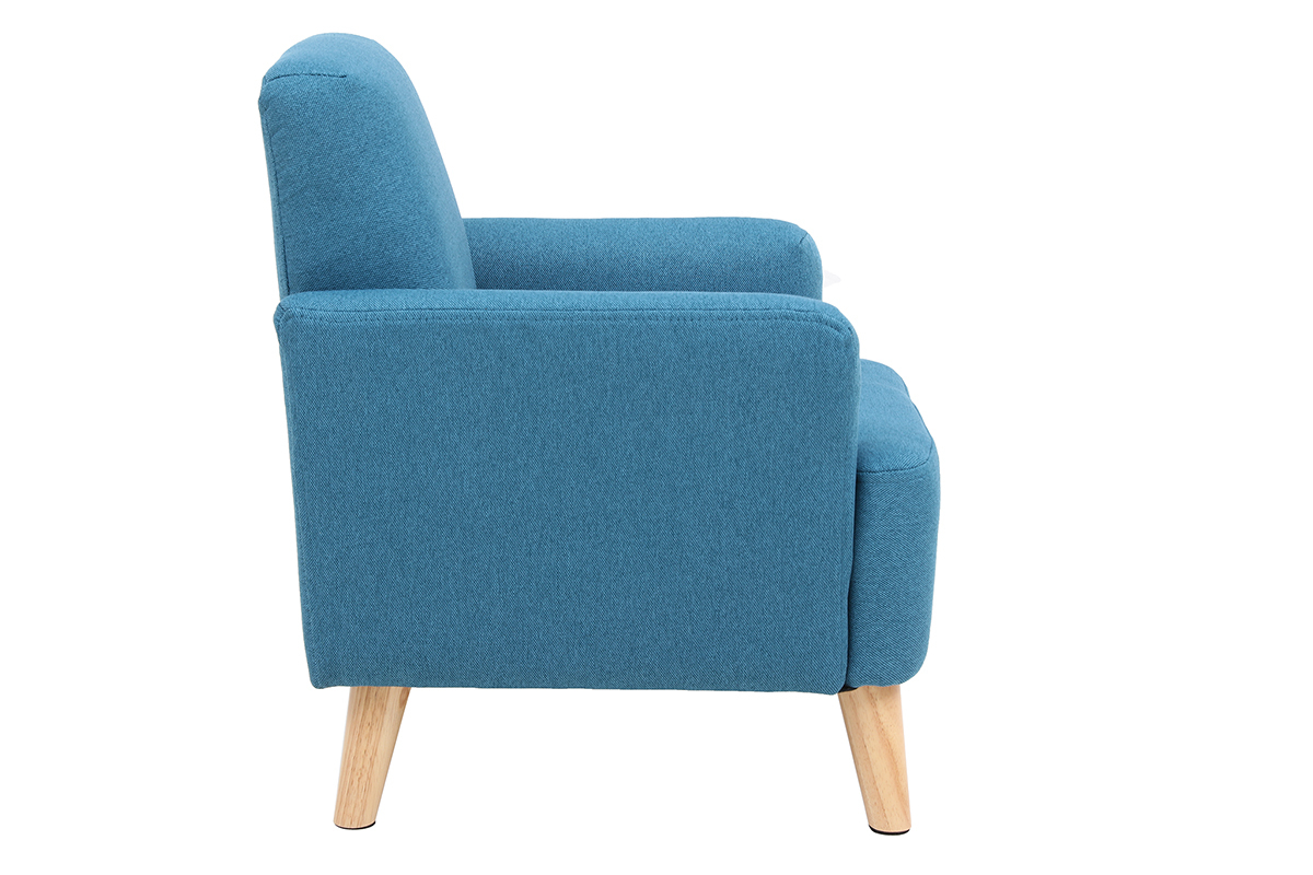 Fauteuil enfant scandinave bleu canard BABY ISKO