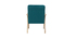 Fauteuil enfant scandinave en velours bleu p&eacute;trole BABY ABYSS