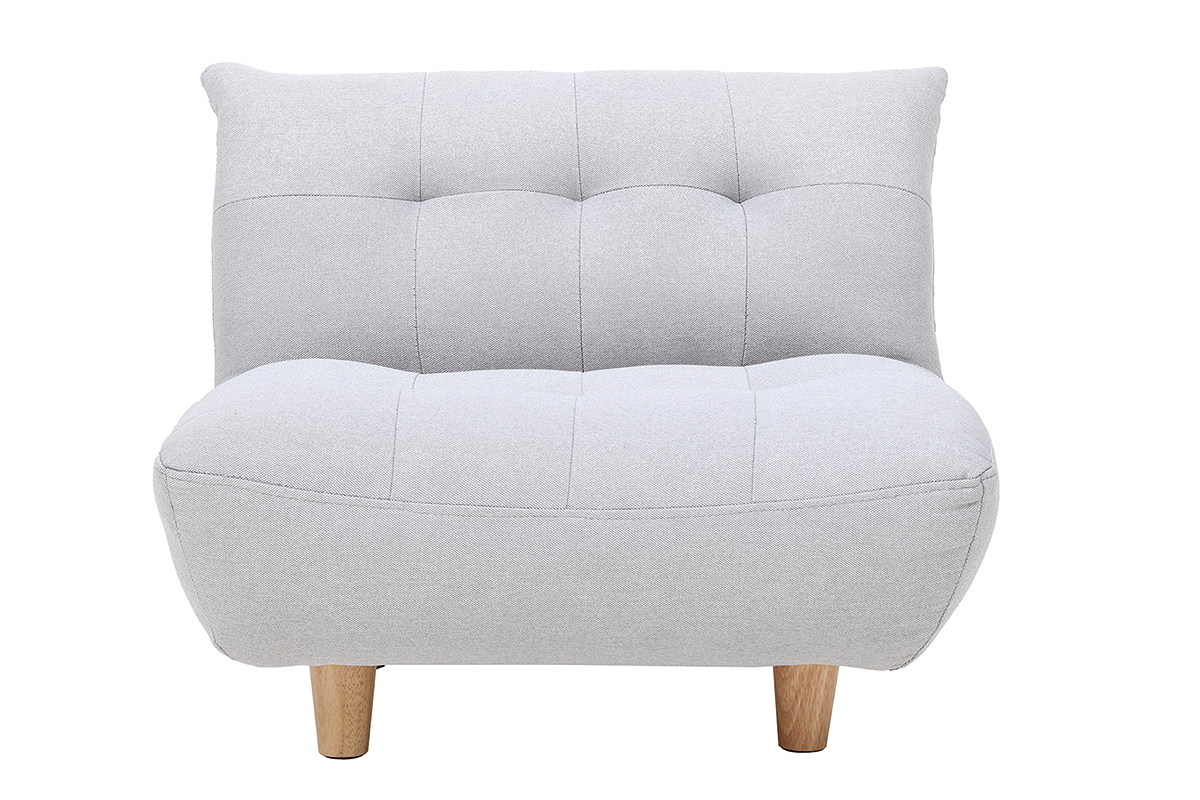 Fauteuil enfant scandinave gris clair BABY YUMI