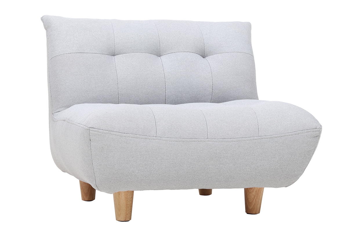 Fauteuil enfant scandinave gris clair BABY YUMI
