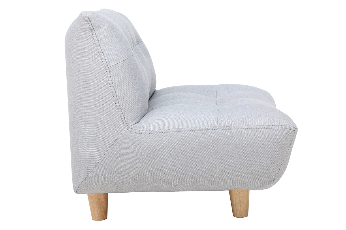 Fauteuil enfant scandinave gris clair BABY YUMI
