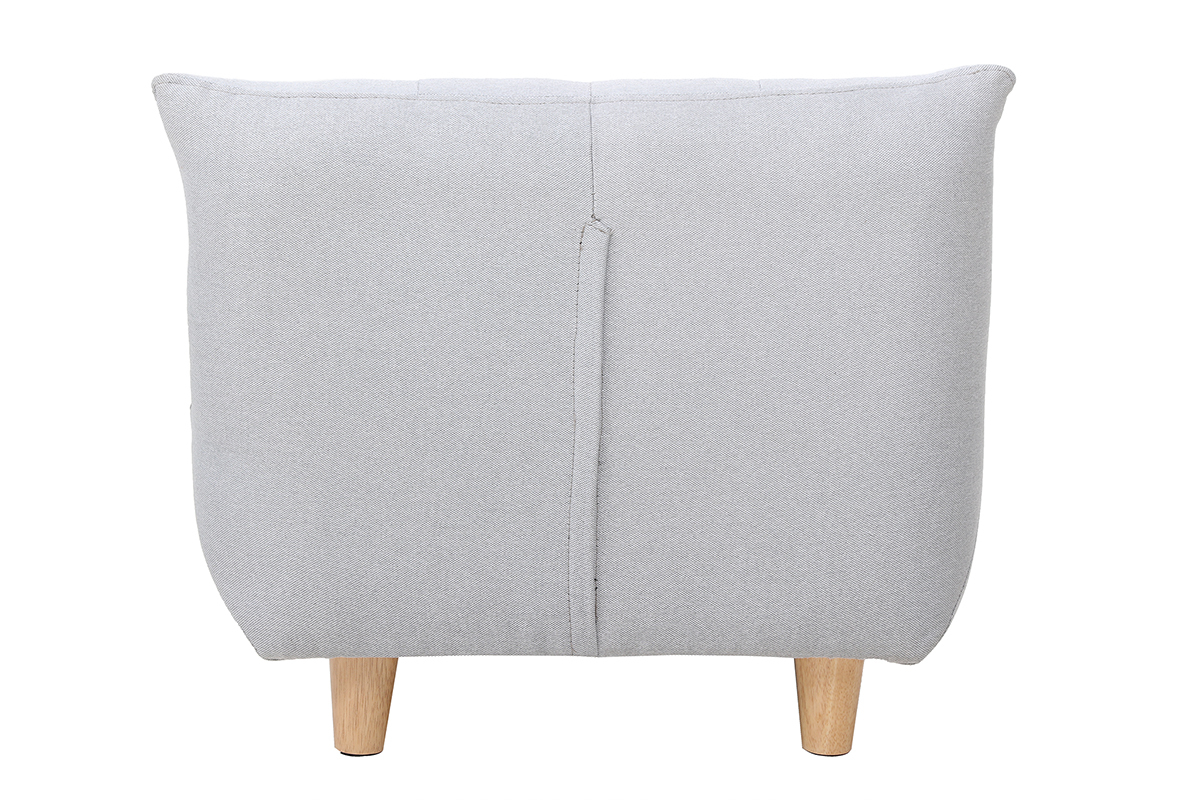 Fauteuil enfant scandinave gris clair BABY YUMI