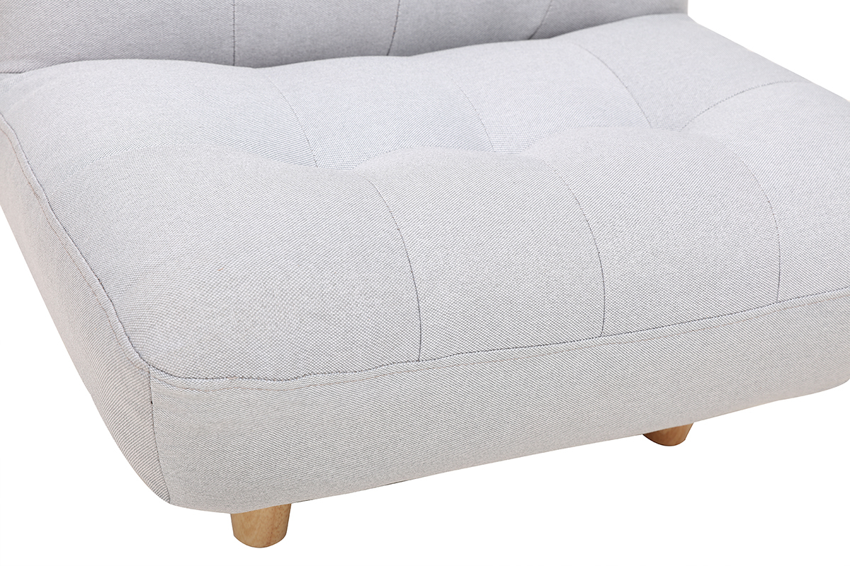 Fauteuil enfant scandinave gris clair BABY YUMI