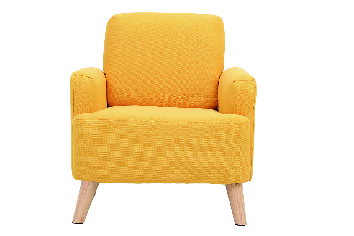 Fauteuil enfant scandinave jaune BABY ISKO