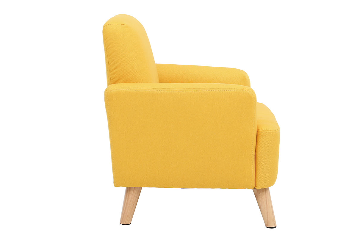 Fauteuil enfant scandinave jaune BABY ISKO