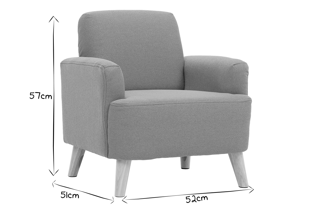 Fauteuil enfant scandinave jaune BABY ISKO