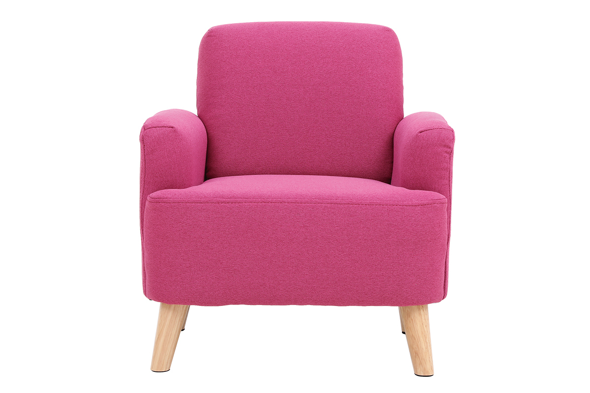 Fauteuil enfant scandinave rose BABY ISKO