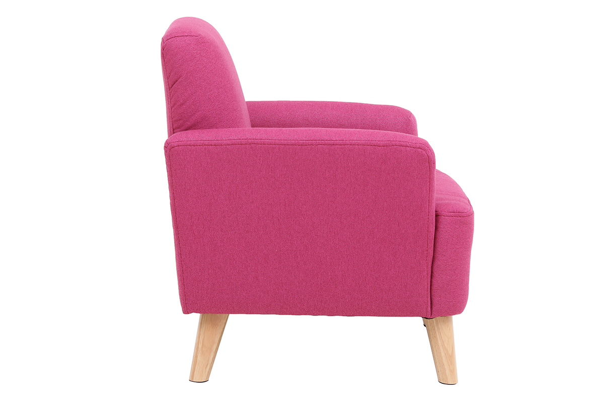 Fauteuil enfant scandinave rose BABY ISKO