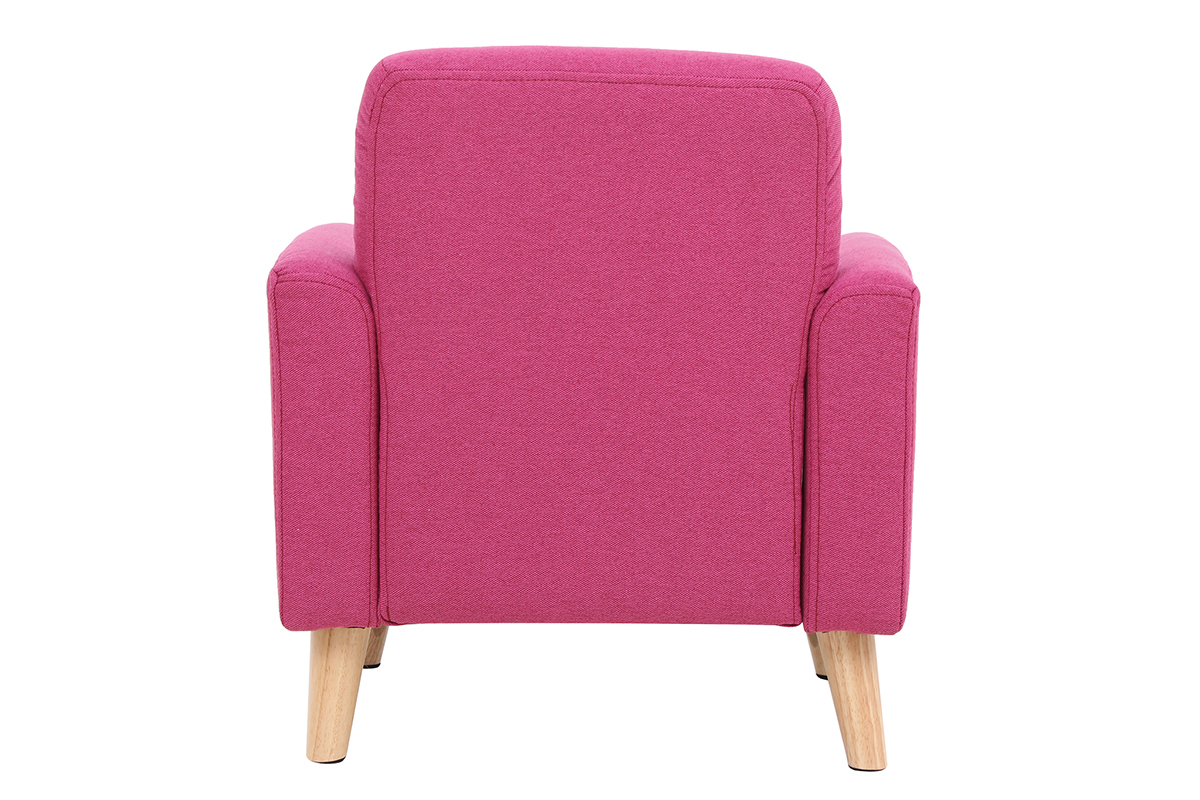 Fauteuil enfant scandinave rose BABY ISKO