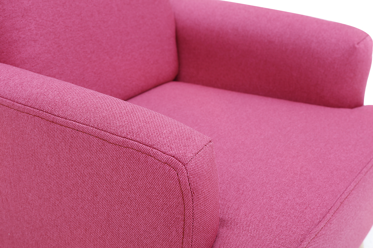 Fauteuil enfant scandinave rose BABY ISKO