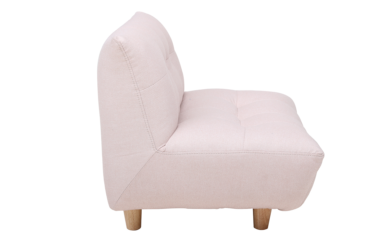 Fauteuil enfant scandinave rose BABY YUMI