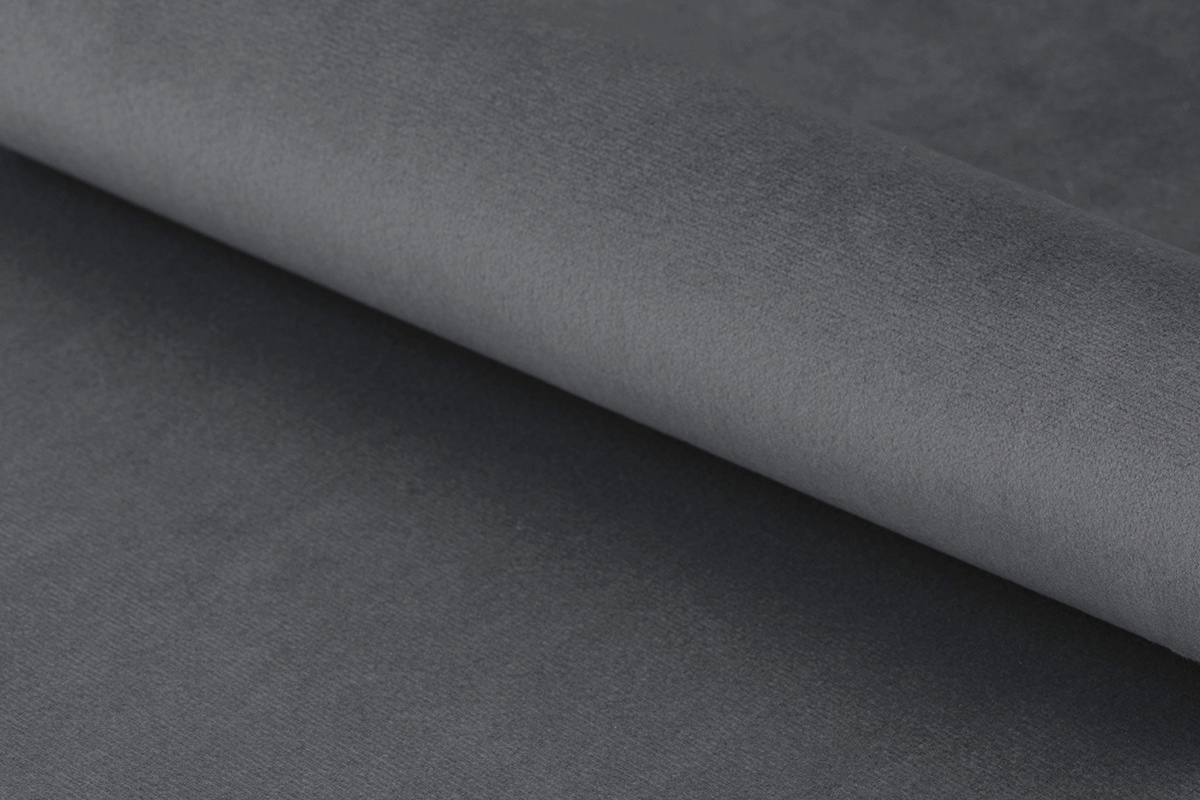 Fauteuil pivotant design en velours gris anthracite KING