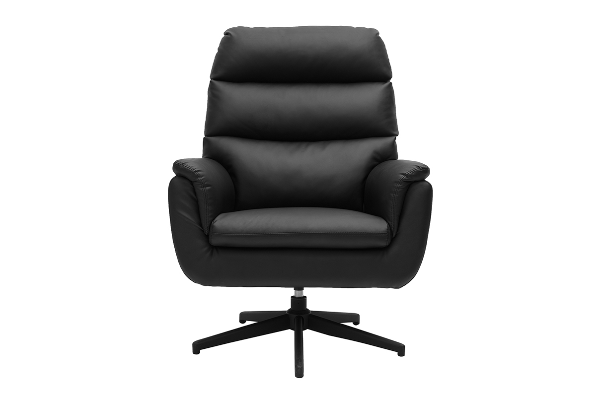 Fauteuil pivotant noir JONAH