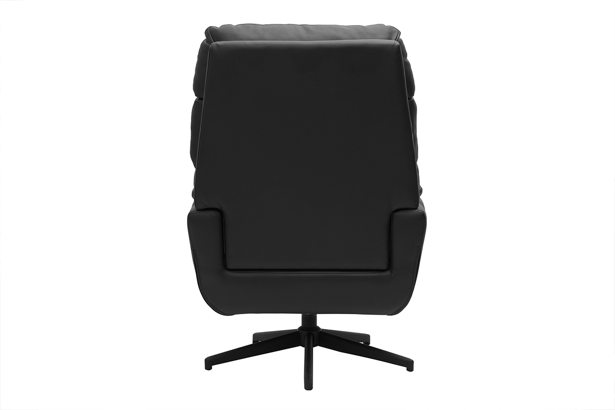 Fauteuil pivotant noir JONAH
