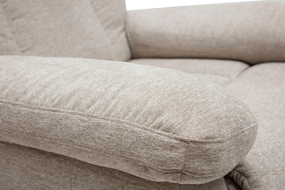 Fauteuil relax lectrique inclinable et relevable en tissu crme MOVIE
