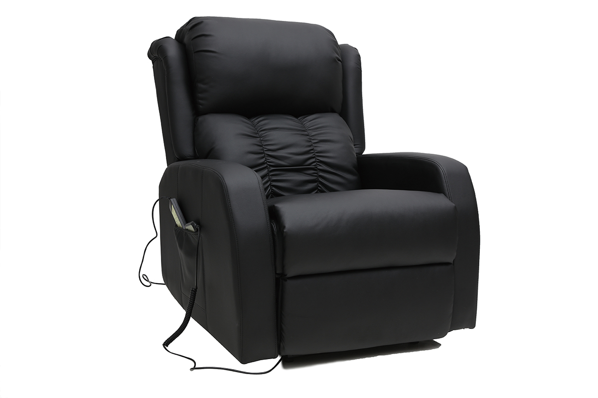 Fauteuil relax �lectrique massant noir GALLER