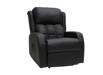 Fauteuil relax &eacute;lectrique massant noir GALLER