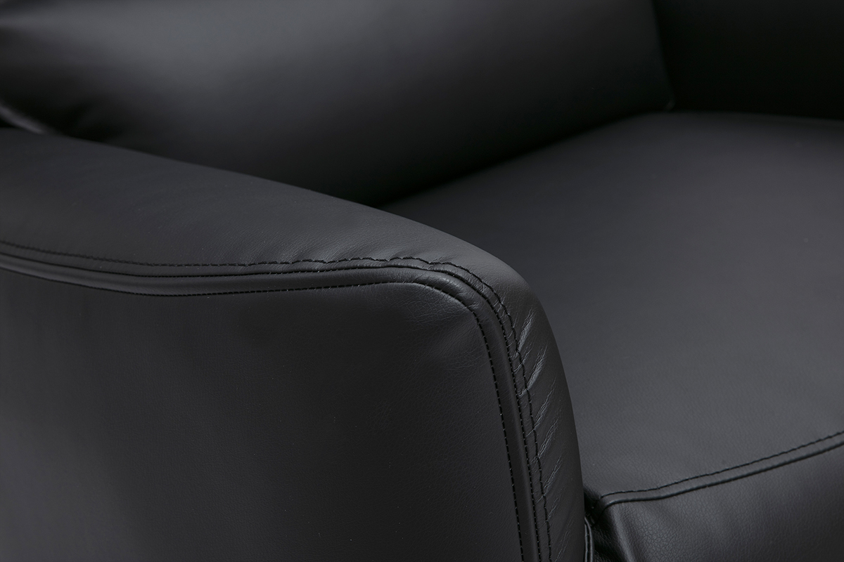 Fauteuil relax �lectrique noir RACHEL