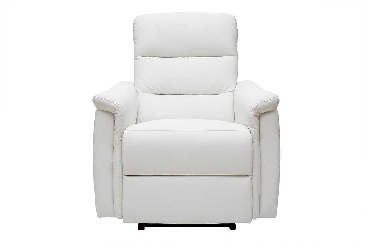 Fauteuil relax manuel blanc MANDALA