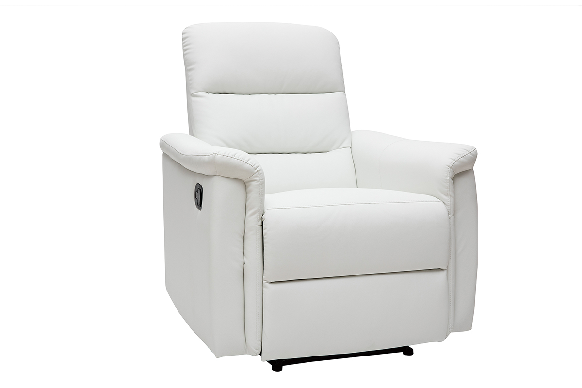 Fauteuil relax manuel blanc MANDALA