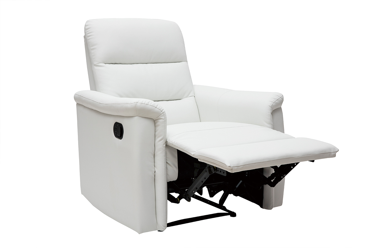 Fauteuil relax manuel blanc MANDALA