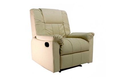 Fauteuil relax manuel ivoire JOEY