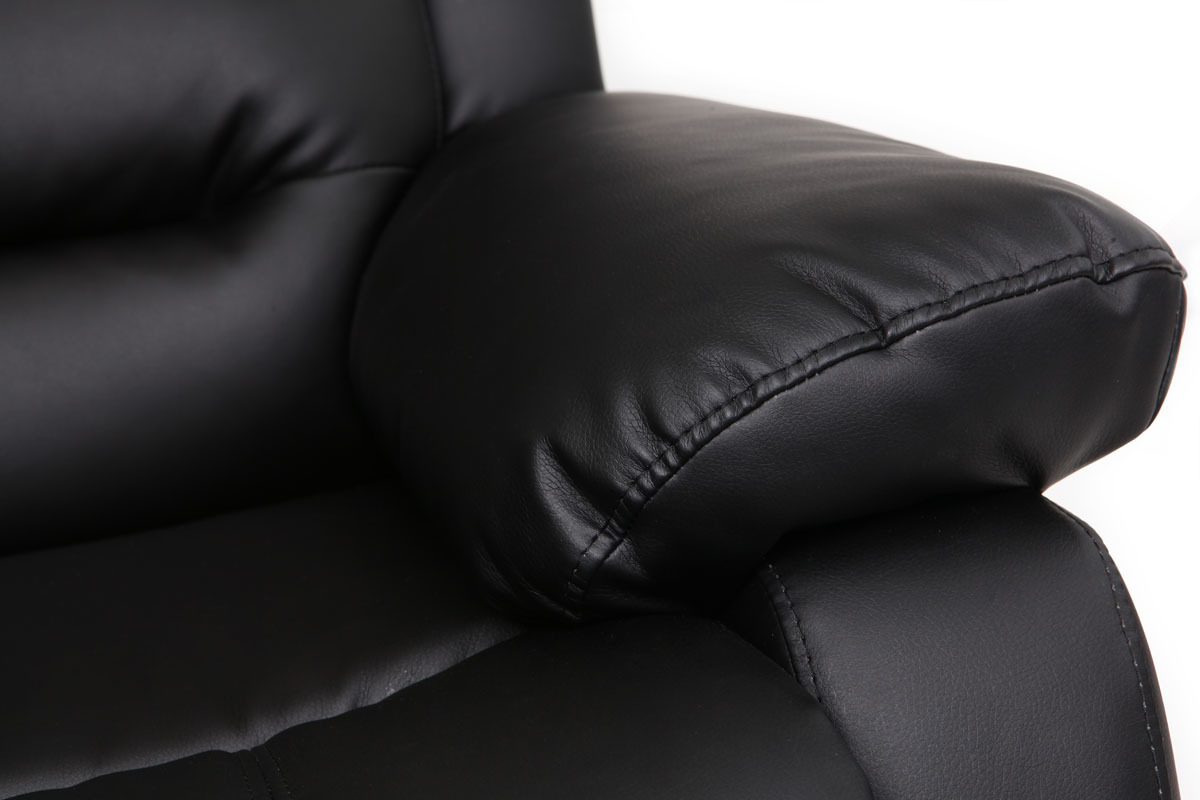 Fauteuil relax manuel noir TED