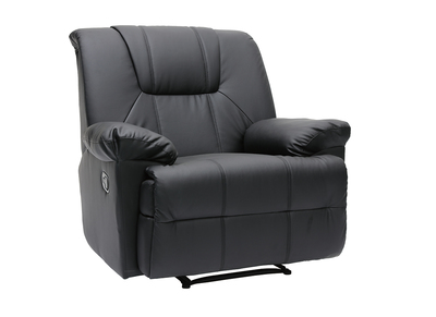 Fauteuil relax noir manuel Ross