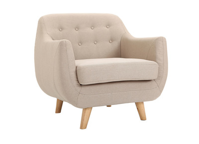 Fauteuil scandinave beige YNOK