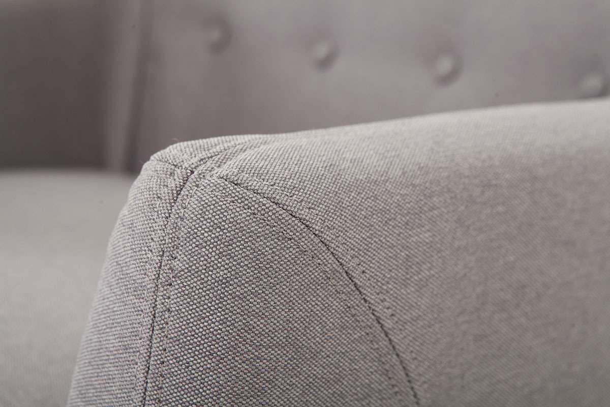 Fauteuil scandinave d�houssable gris clair YNOK