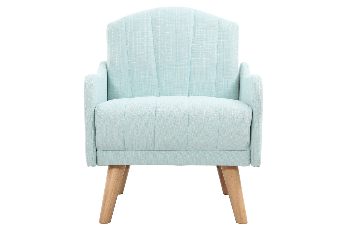 Fauteuil scandinave menthe � l'eau ARYA