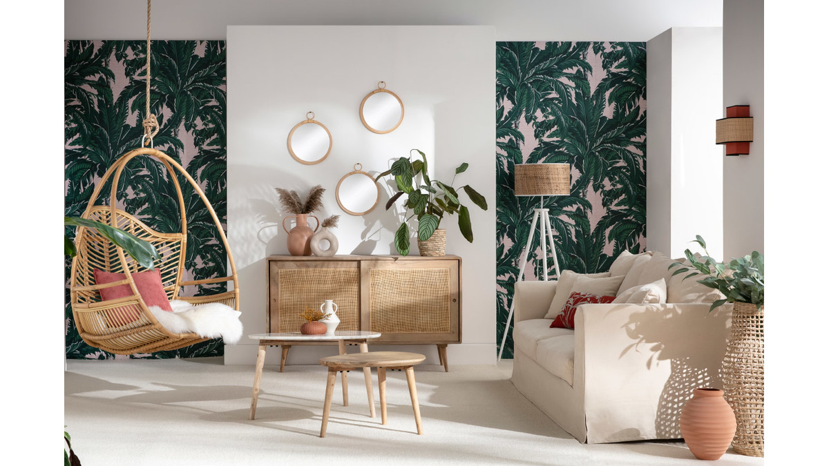 Fauteuil suspendu en rotin GALON - Miliboo & Stphane Plaza