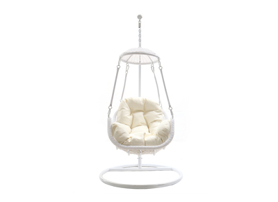 Fauteuil suspendu metal blanc BALI