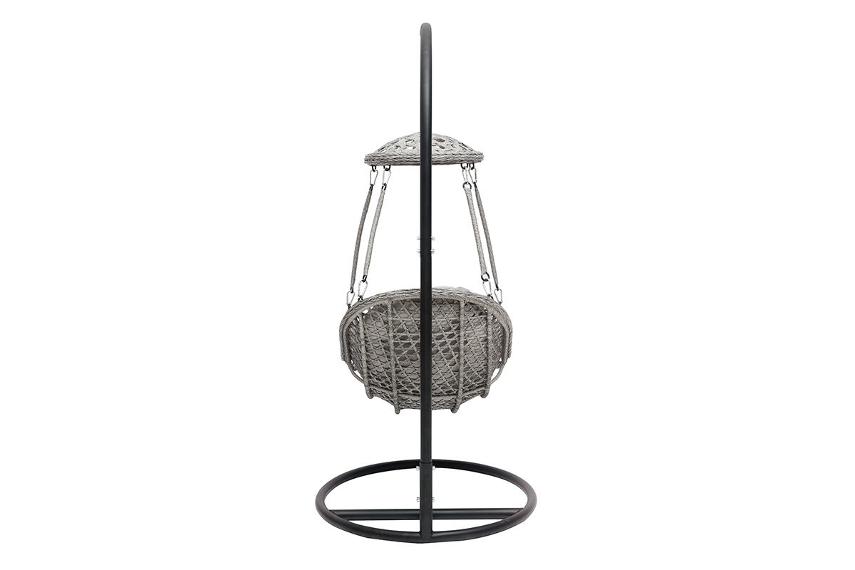 Fauteuil suspendu metal gris  BALI
