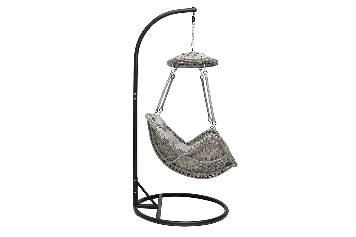 Fauteuil suspendu metal gris  BALI