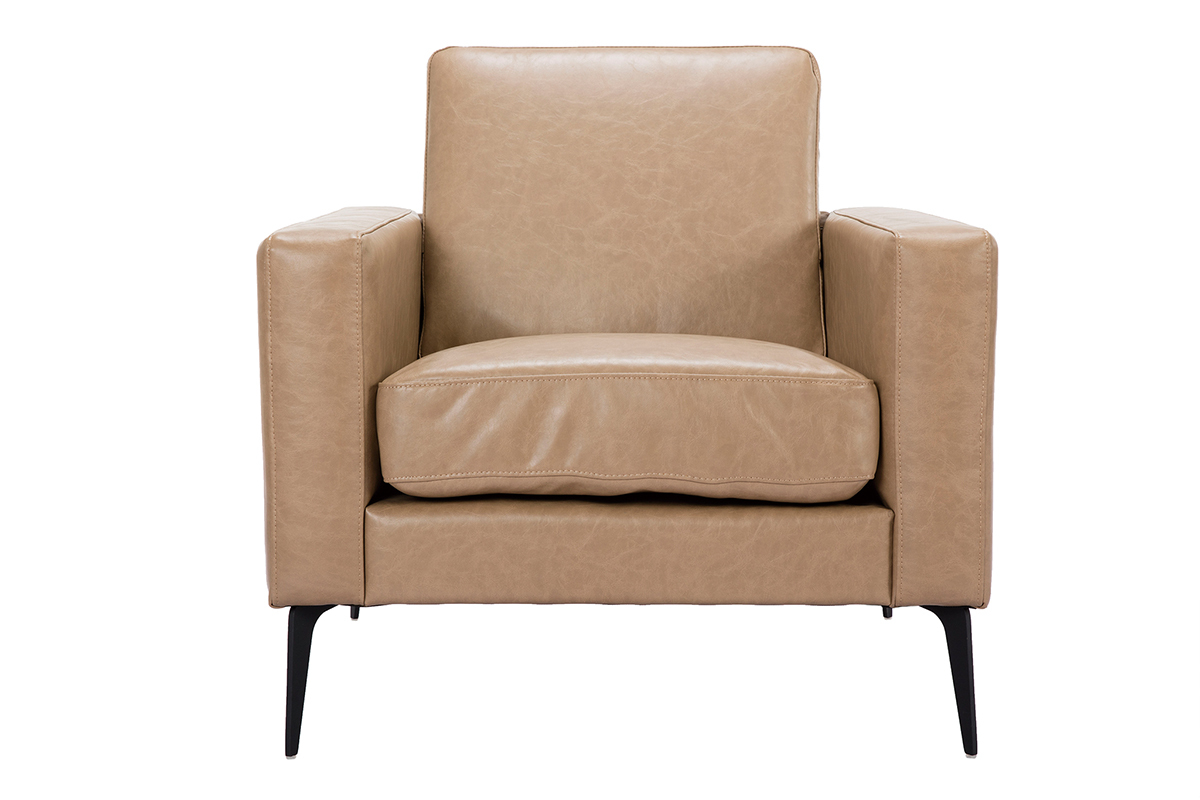 Fauteuil vintage camel RICCI